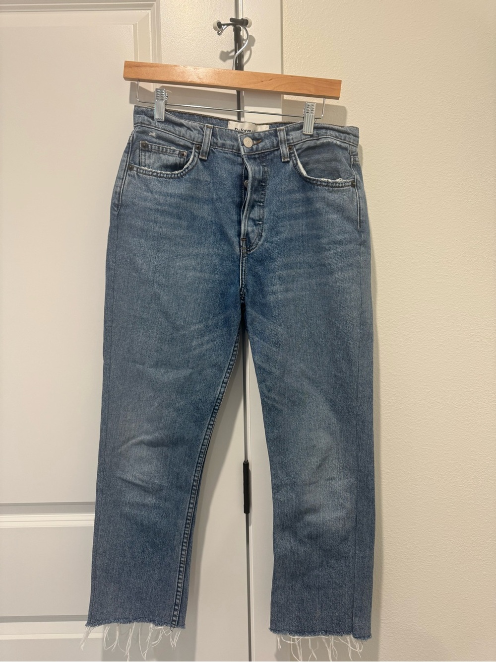 Reformation Men's Medium Wash Straight Jeans
